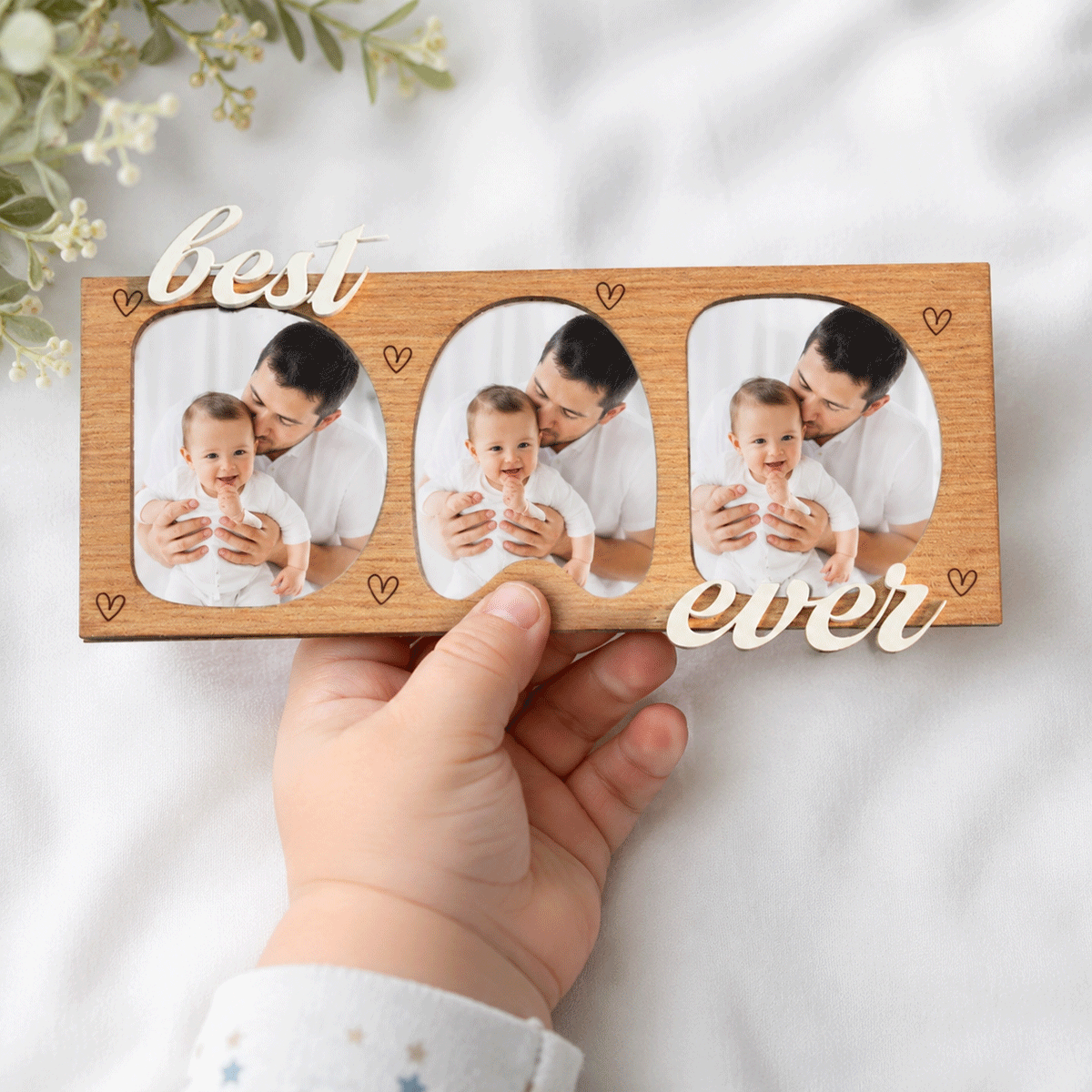 Custom Father's Day photo magnet gift for dad
