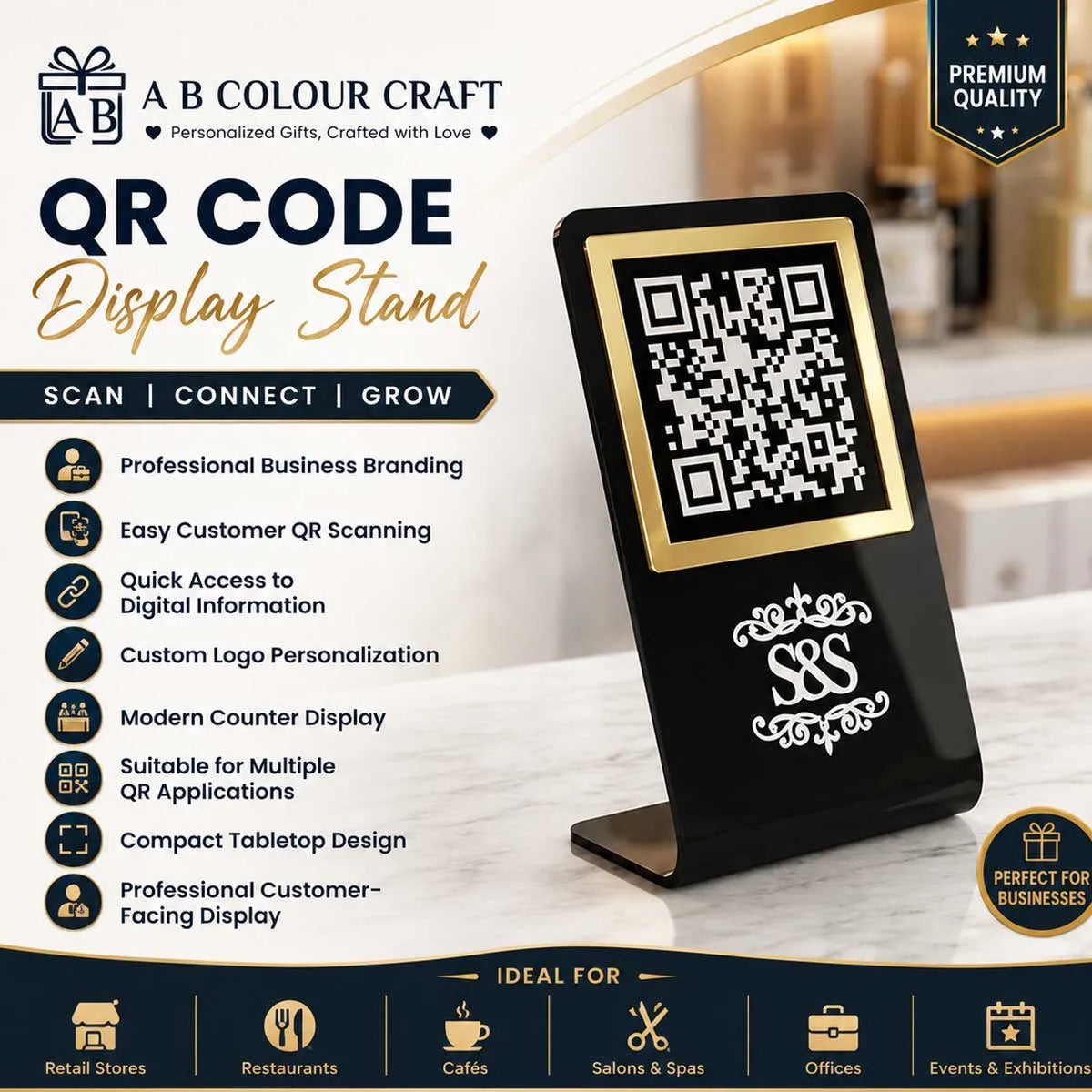 Custom Logo QR Stand