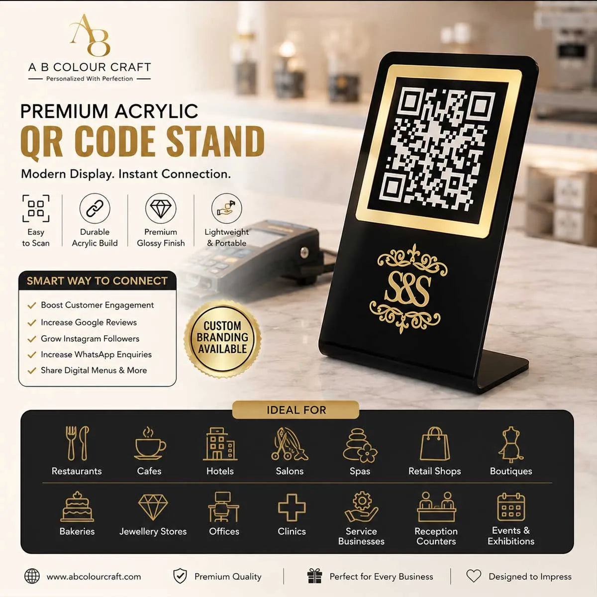 Custom QR Code Stand