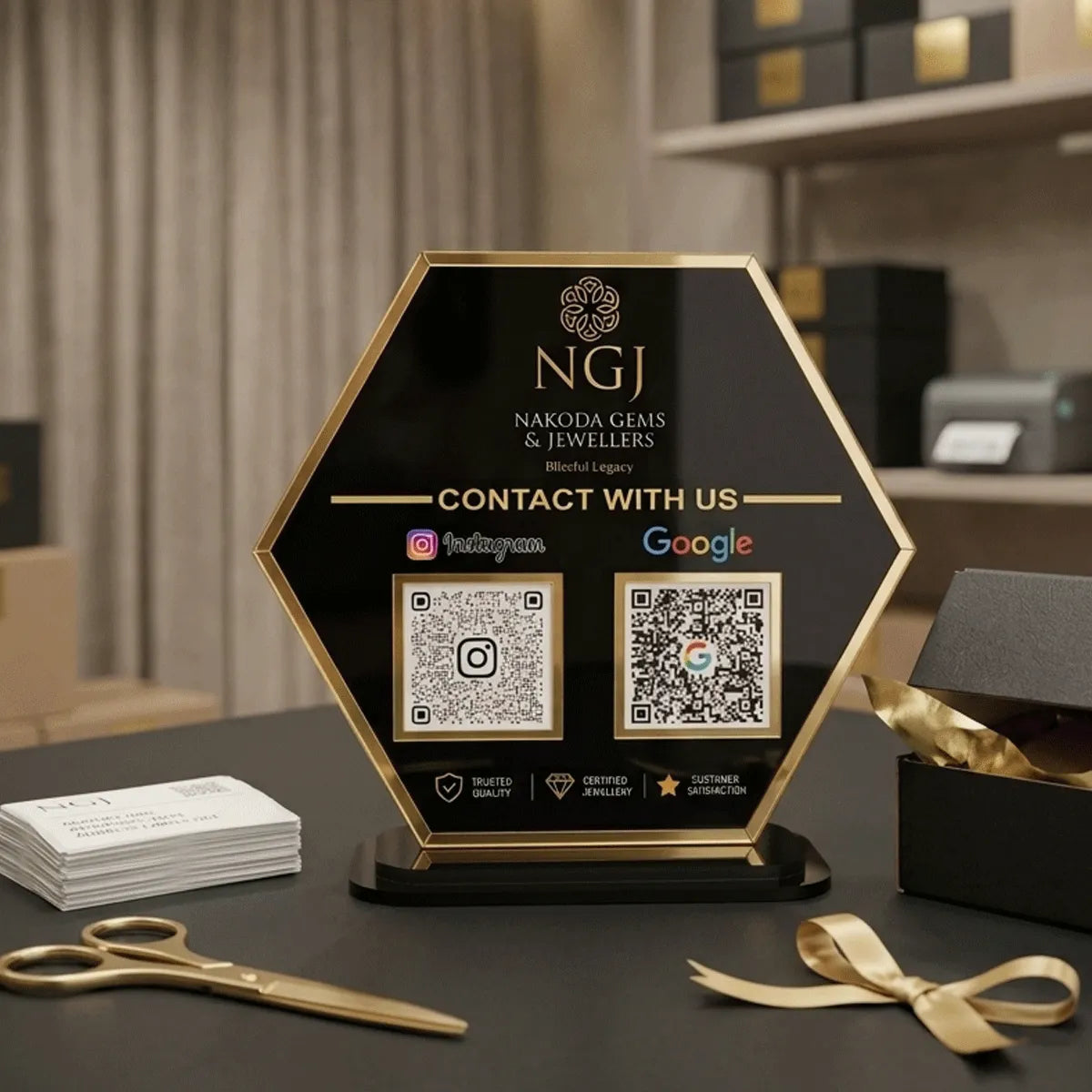 Custom QR Standee