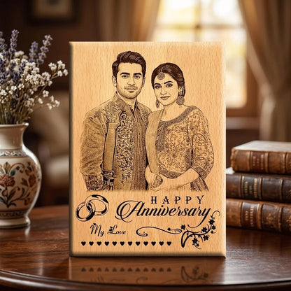 Custom Wooden Anniversary Table Plank