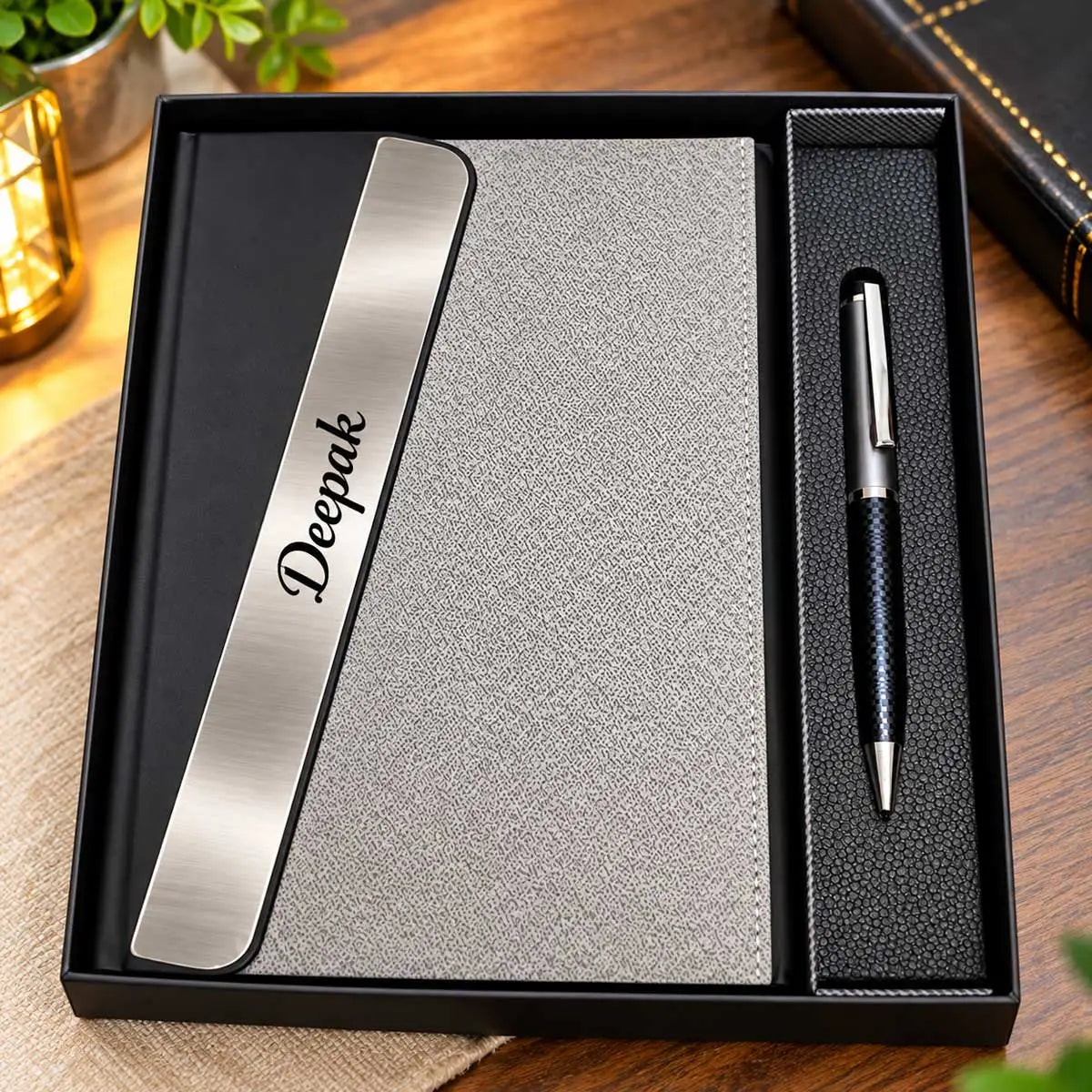 Diary and Pen with Name