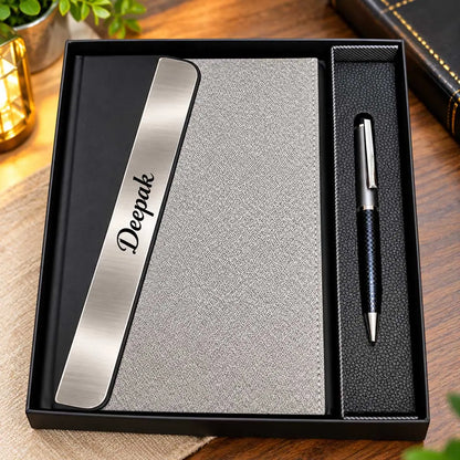 Diary and Pen with Name