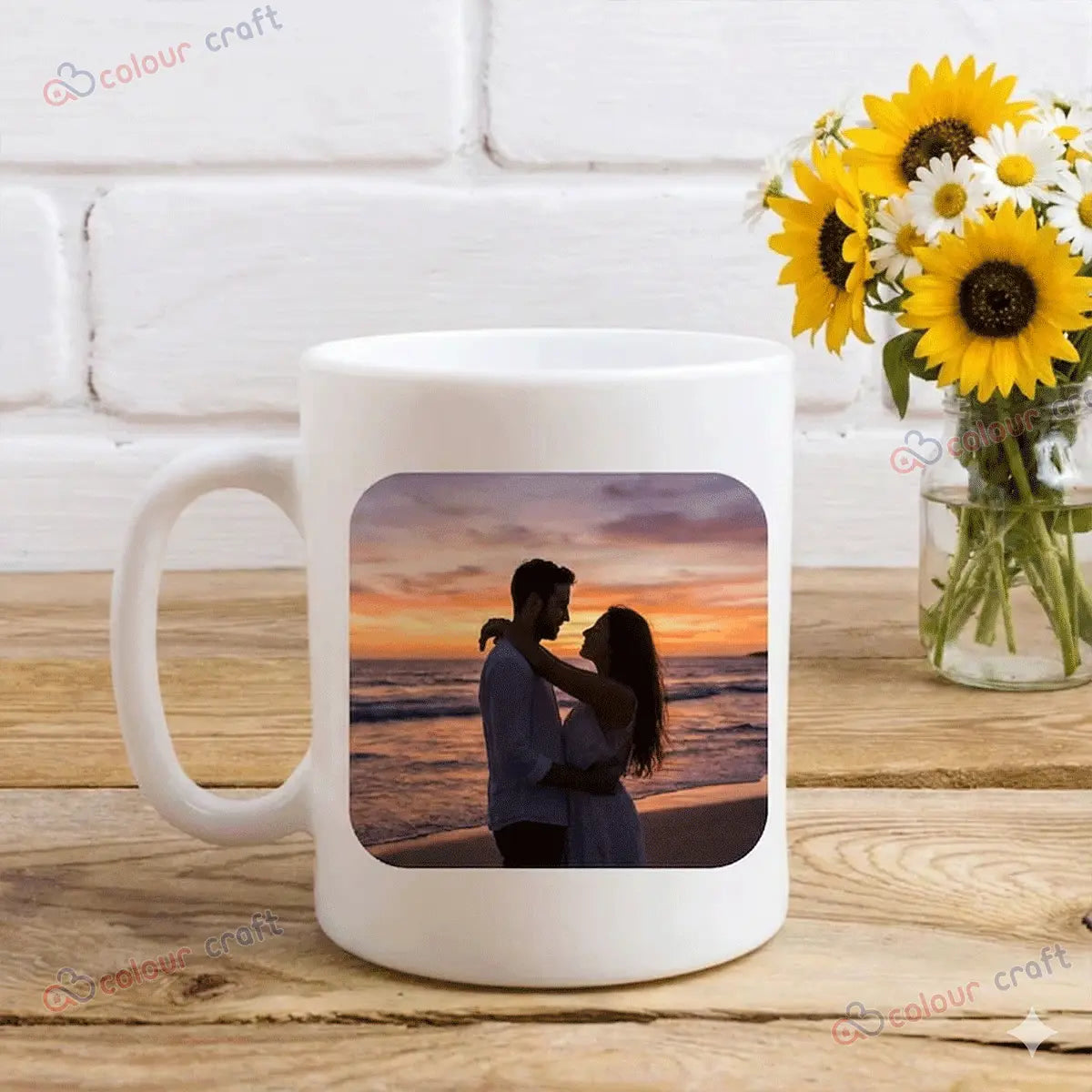 Personalized Photo Calendar Mug – Mark Your Special Date! Custom Anniversary & Wedding Gift for Couples