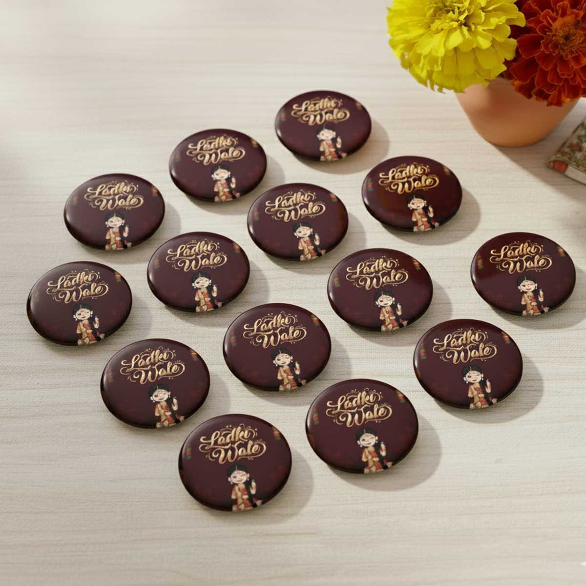 Ladki Wale Wedding Badge | Bride Side Funny Pin Badge