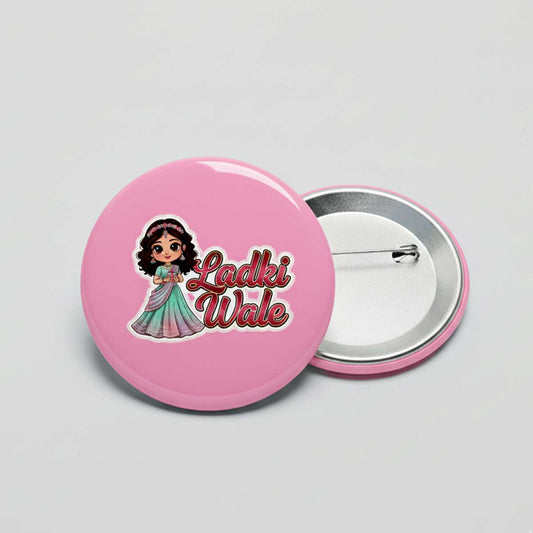Bride Side Pin Badge for Wedding Functions / Ladki Wale Wedding Badge
