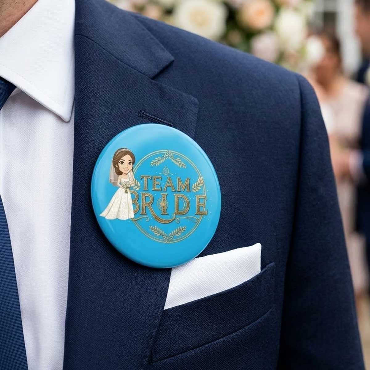Team Bride Badge for Wedding | Bride Squad Brooch Pin