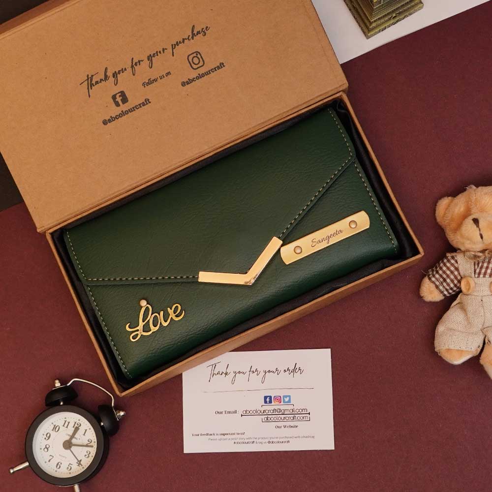 Name Printed Clutch For Women