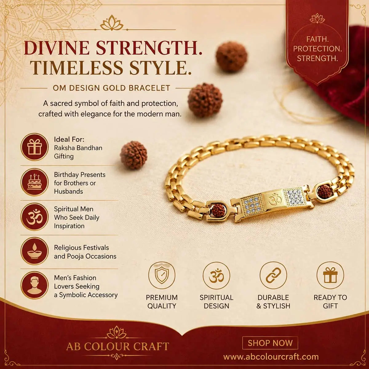 Om bracelet, spiritual gift