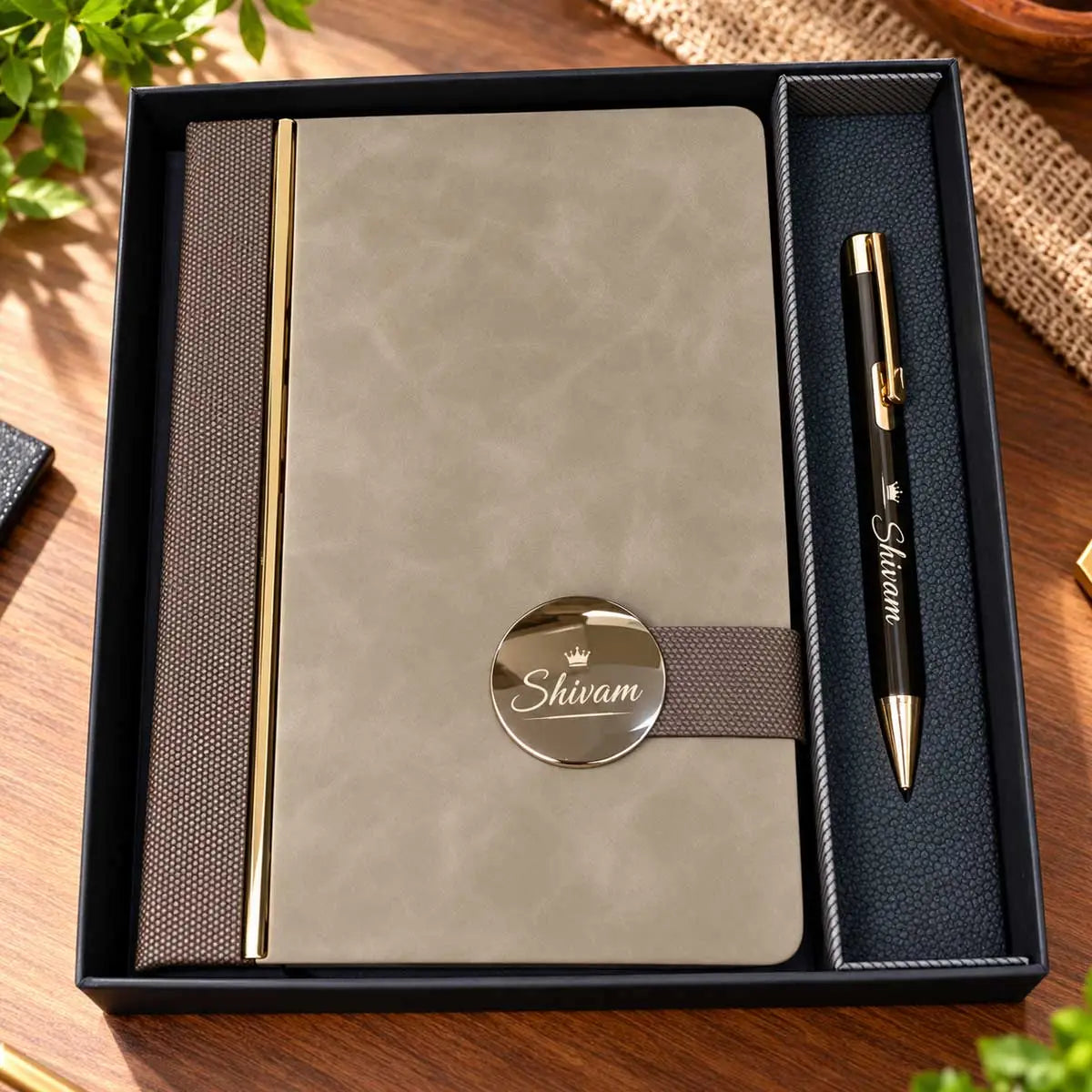 Personalized Diary and Pen Gift Set