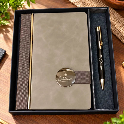Personalized Diary and Pen Gift Set