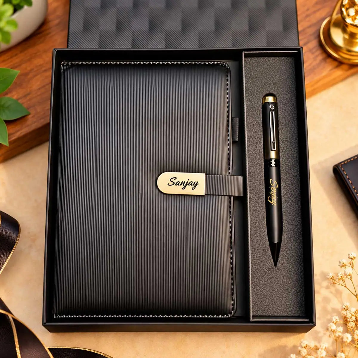 Personalized Diary and Pen Set