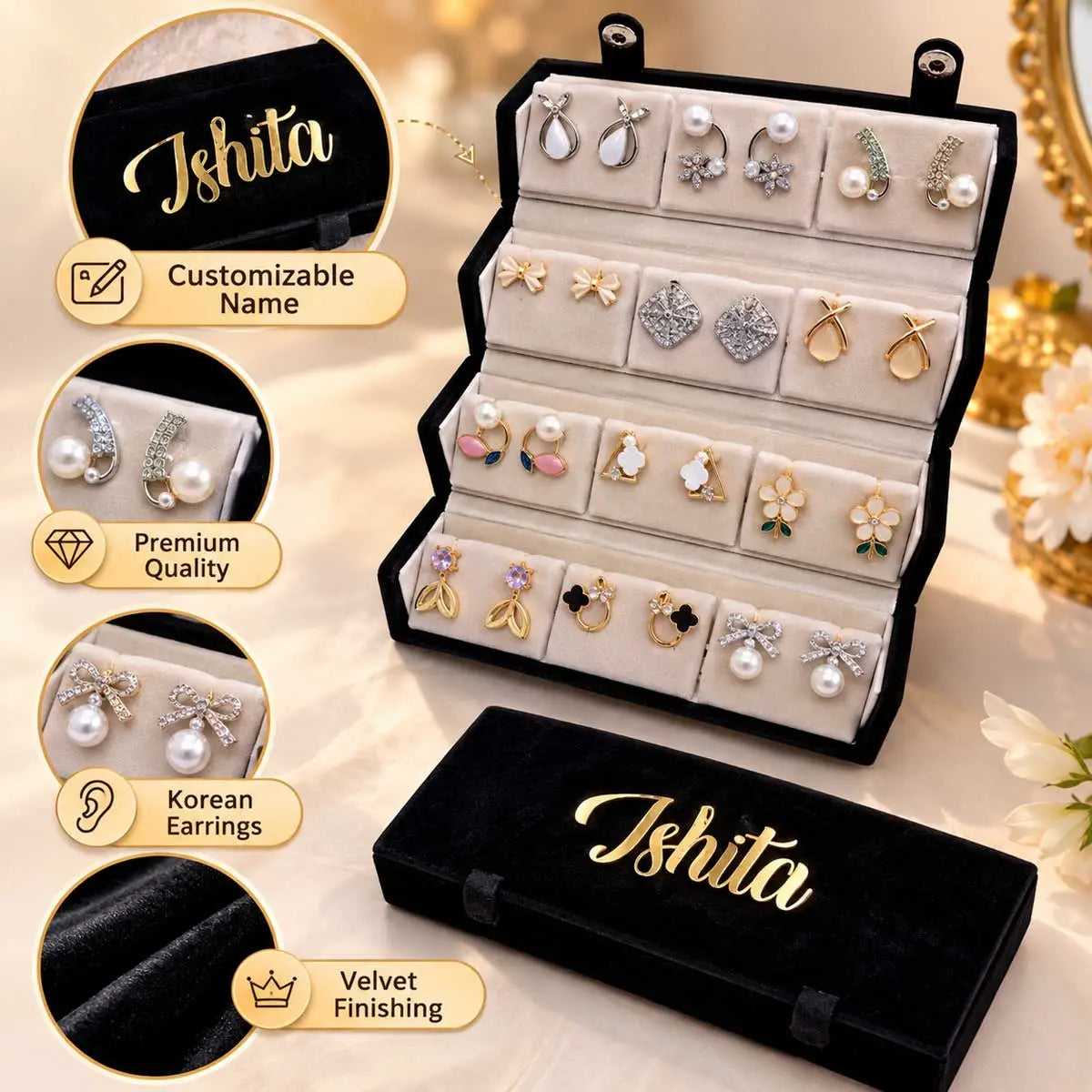 Personalized Earring Box 