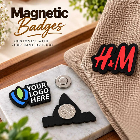 Personalized Magnetic Badges with Logo