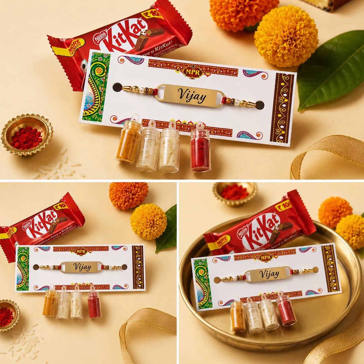 Personalized Metal Name Rakhi
