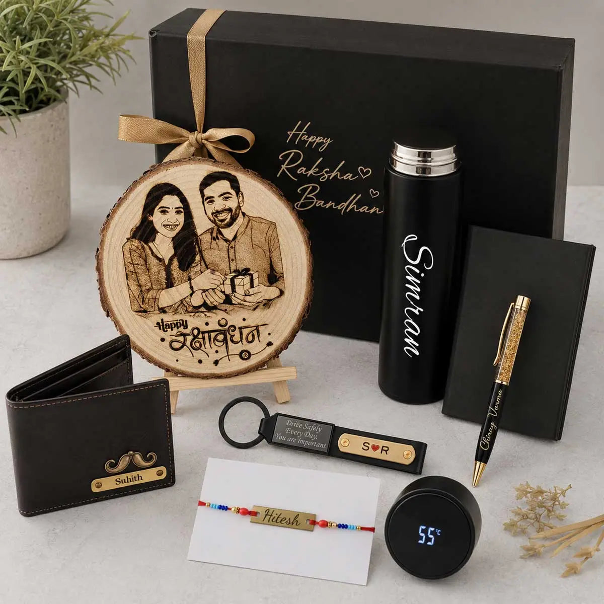 Personalized Rakhi Gift Combo for Brother