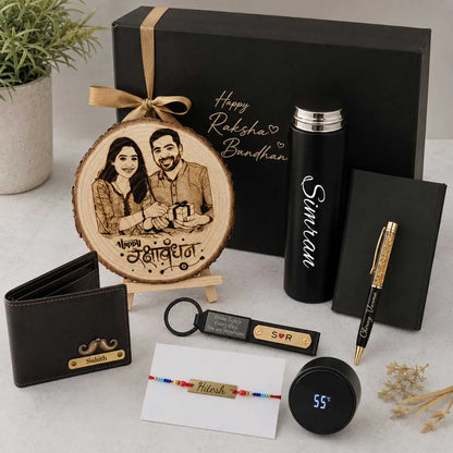Personalized Rakhi Gift Combo for Brother