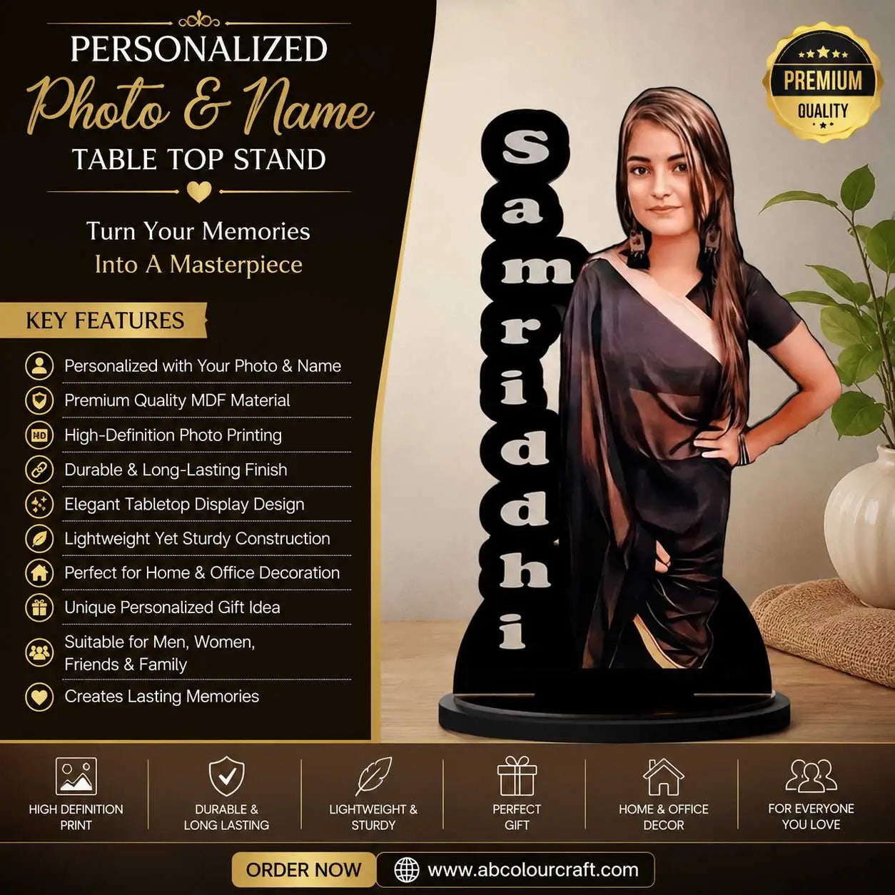 Personalized Tabletop Photo Standee
