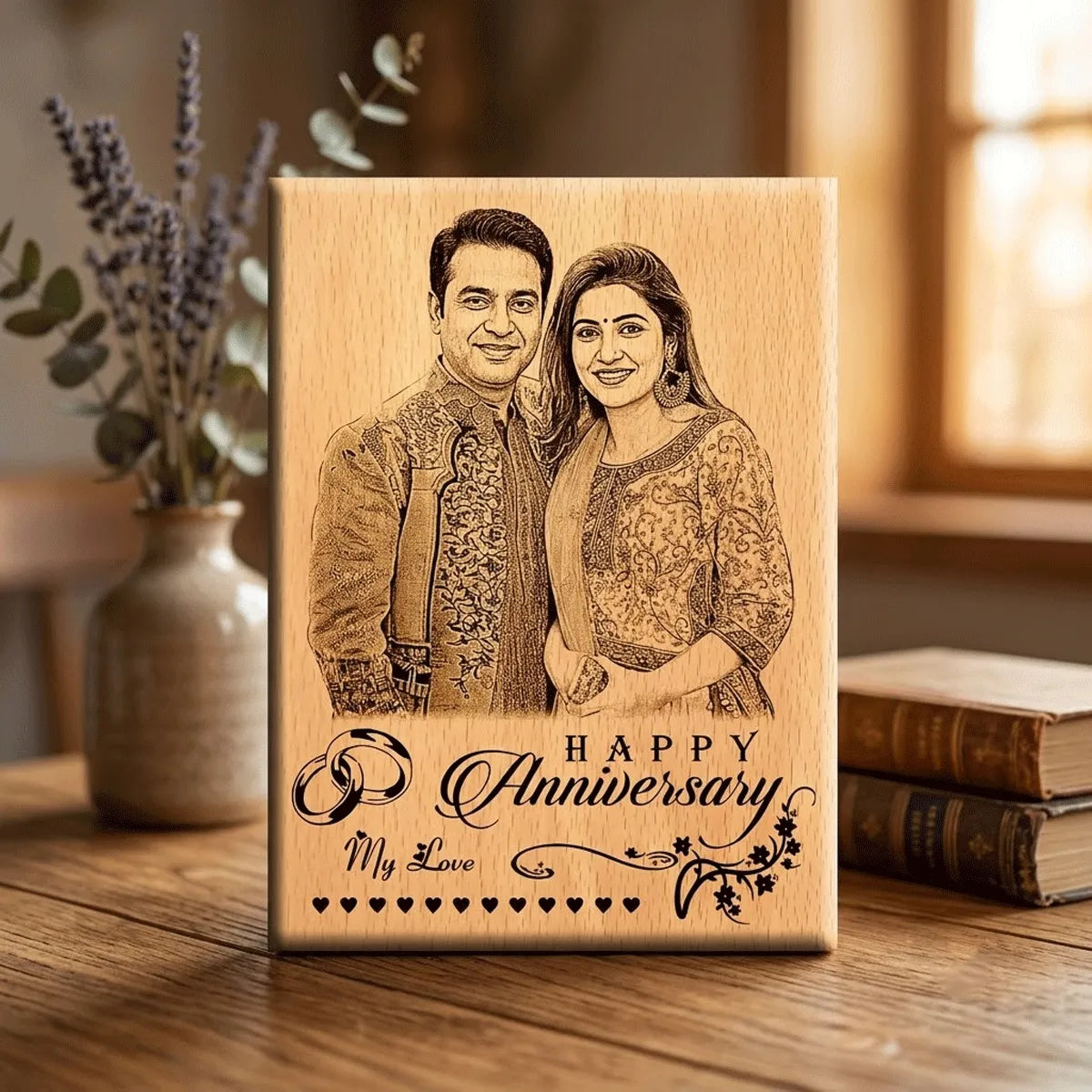 Personalized Wooden Anniversary Gift