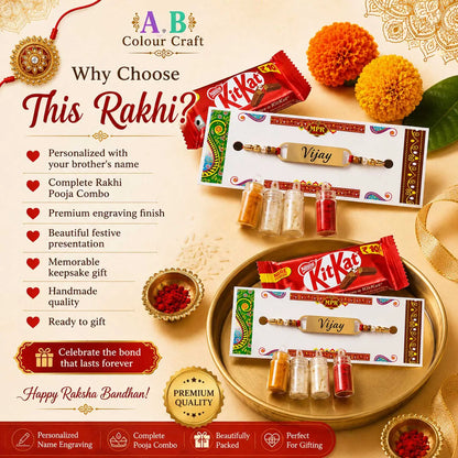 Premium Raksha Bandhan Personalized Rakhi