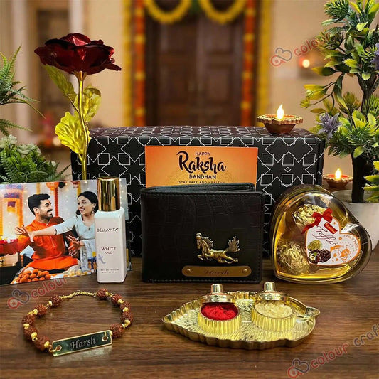 Personalized Rakhi Gift Combo for Brother | Raksha Bandhan Special Hamper
