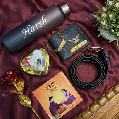 Luxury Rakhi Gift Hamper for Brother - Stylish Rakhi Combo for Bhai
