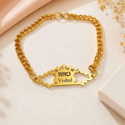 Rudraksha Rakhi with Chain