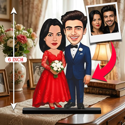 Custom Couple Caricature Standee / Unique Tabletop Home Decor