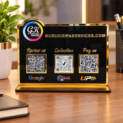 acrylic qr code standee