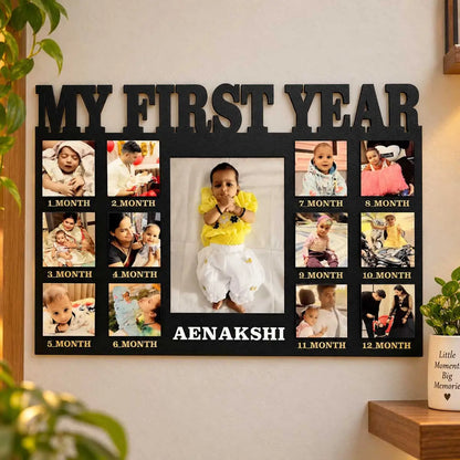 baby first year photo frame
