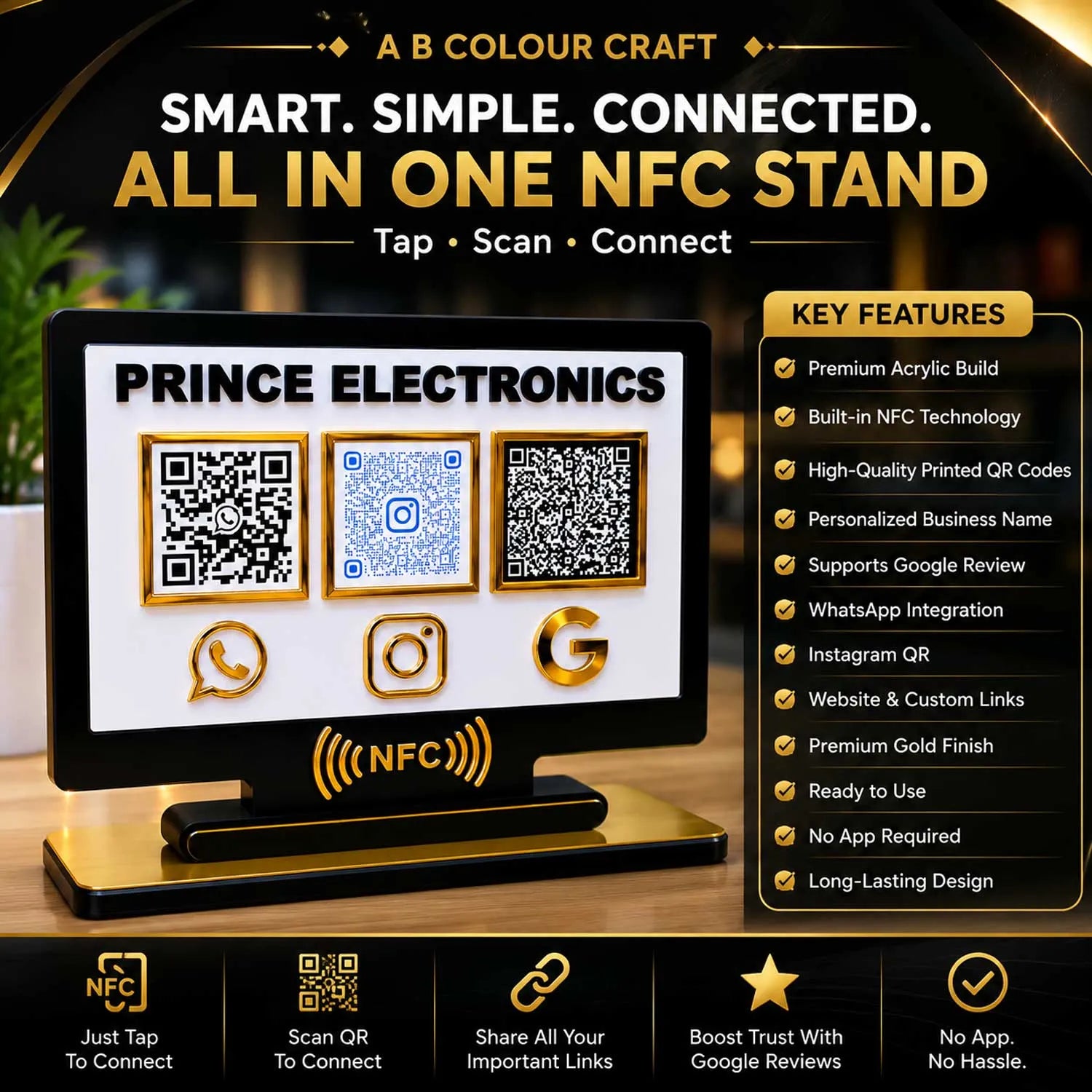 business review stand