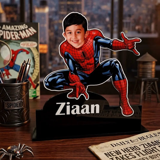 custom spider man photo stand