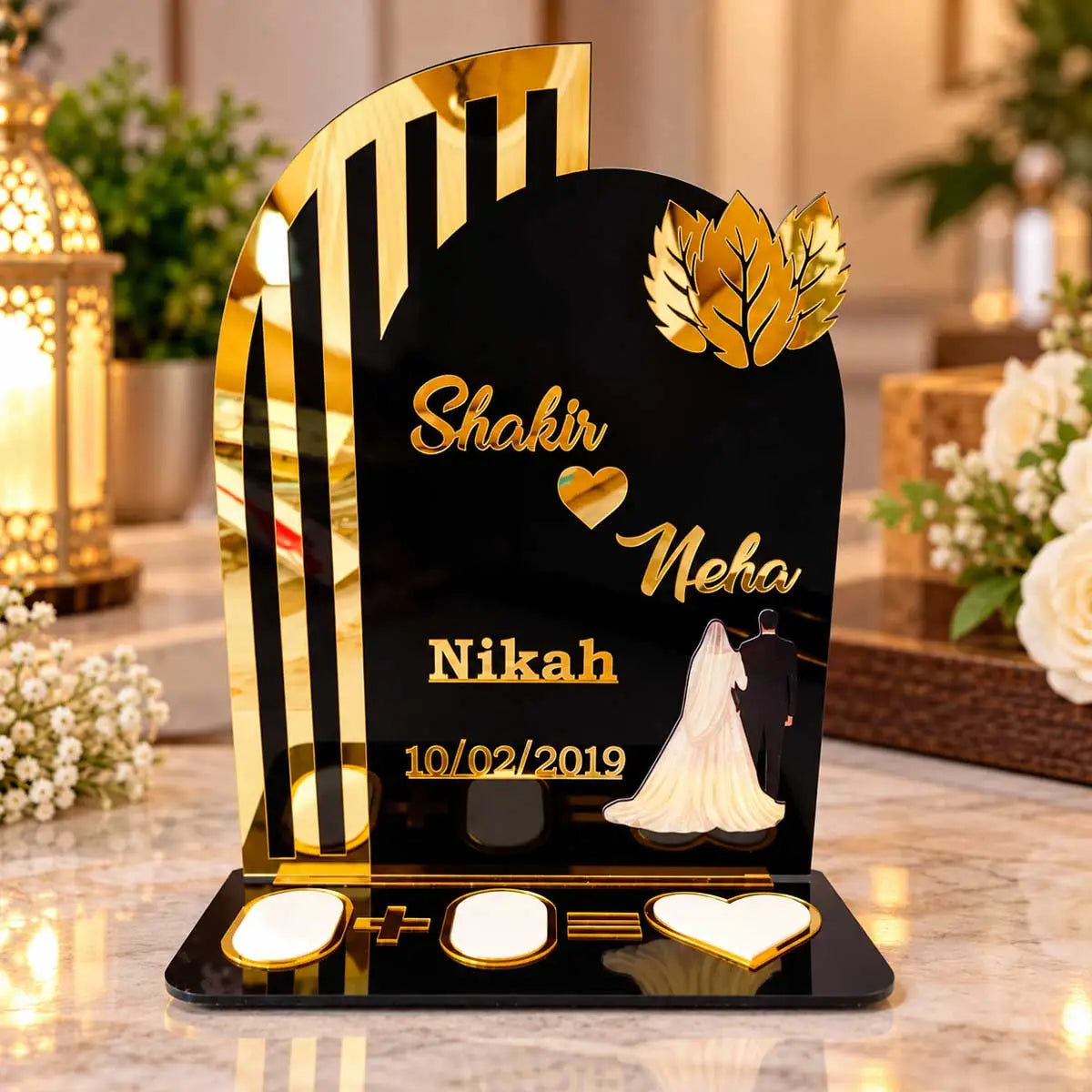 custom wedding thumb impression board

