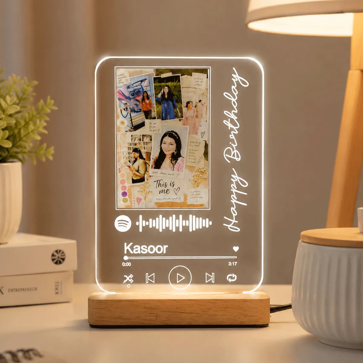 customized photo frame lamp