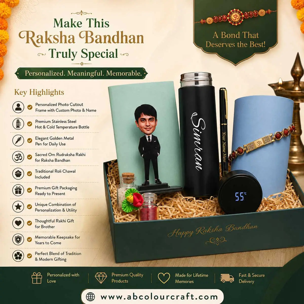 customized rakhi hamper