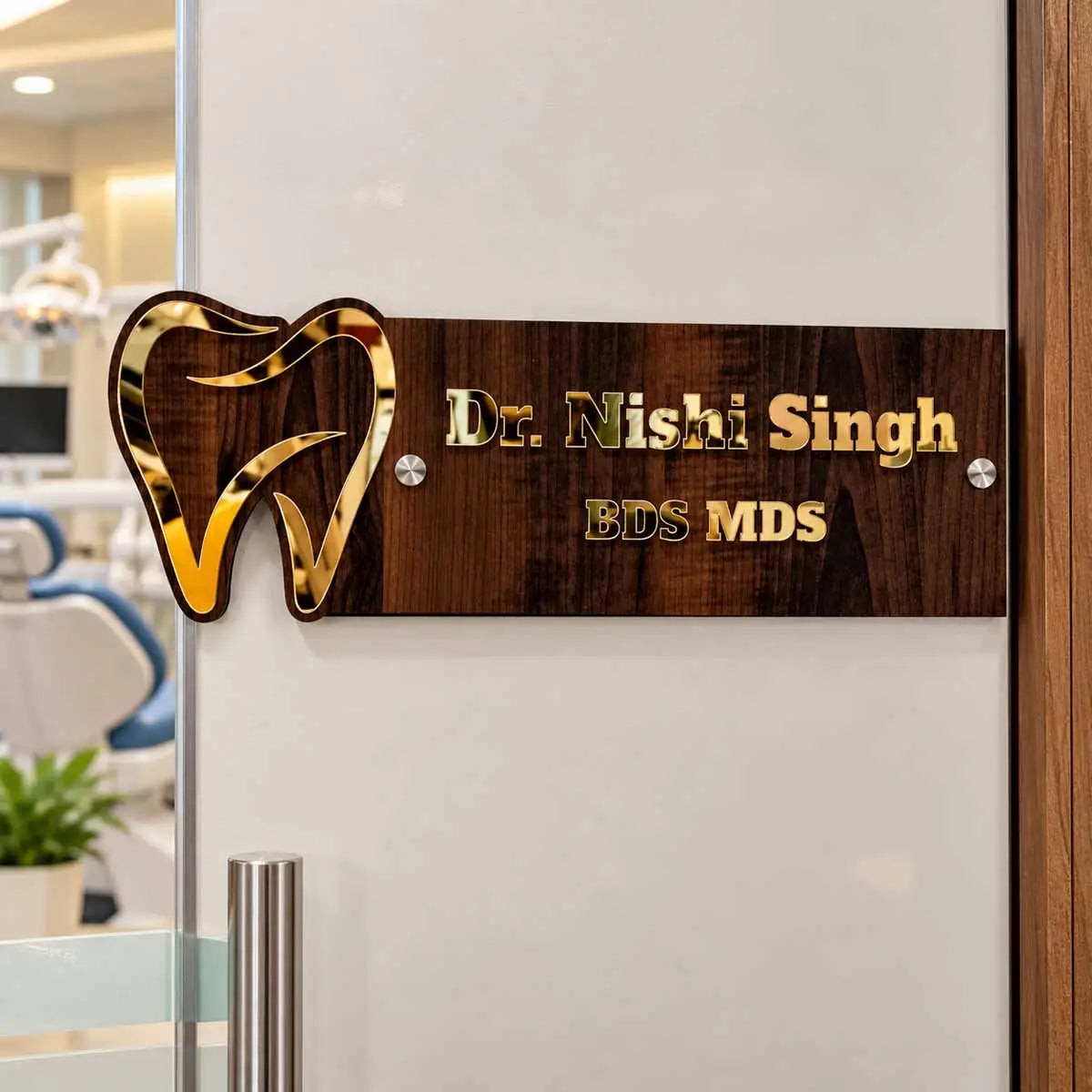 dental clinic name plate