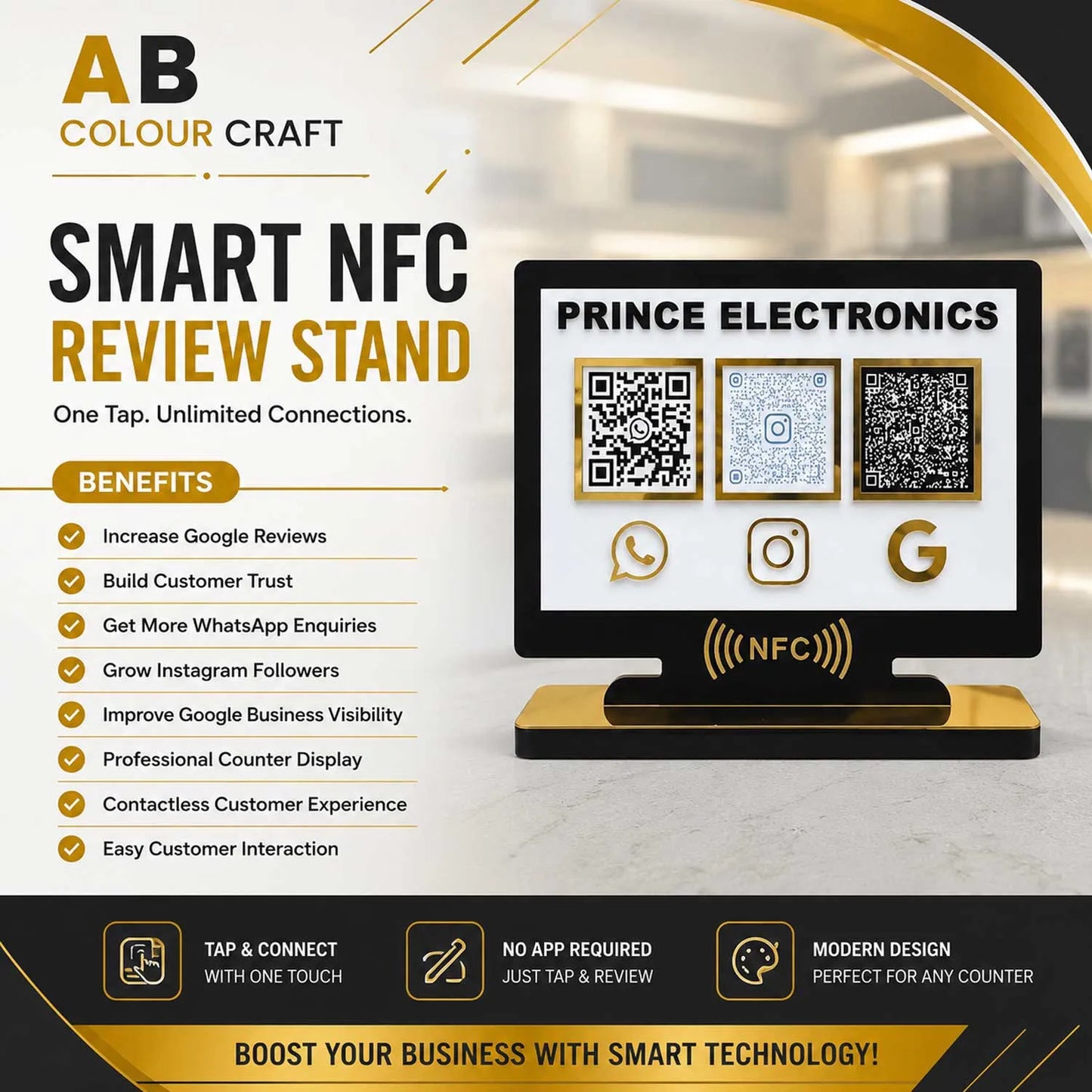 electronics counter display