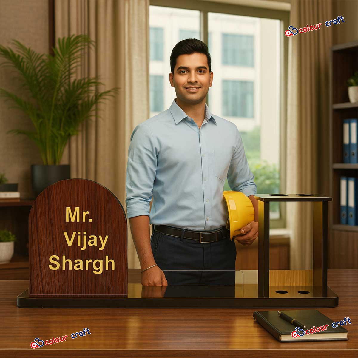 Personalized Doctor Desk Name Plate