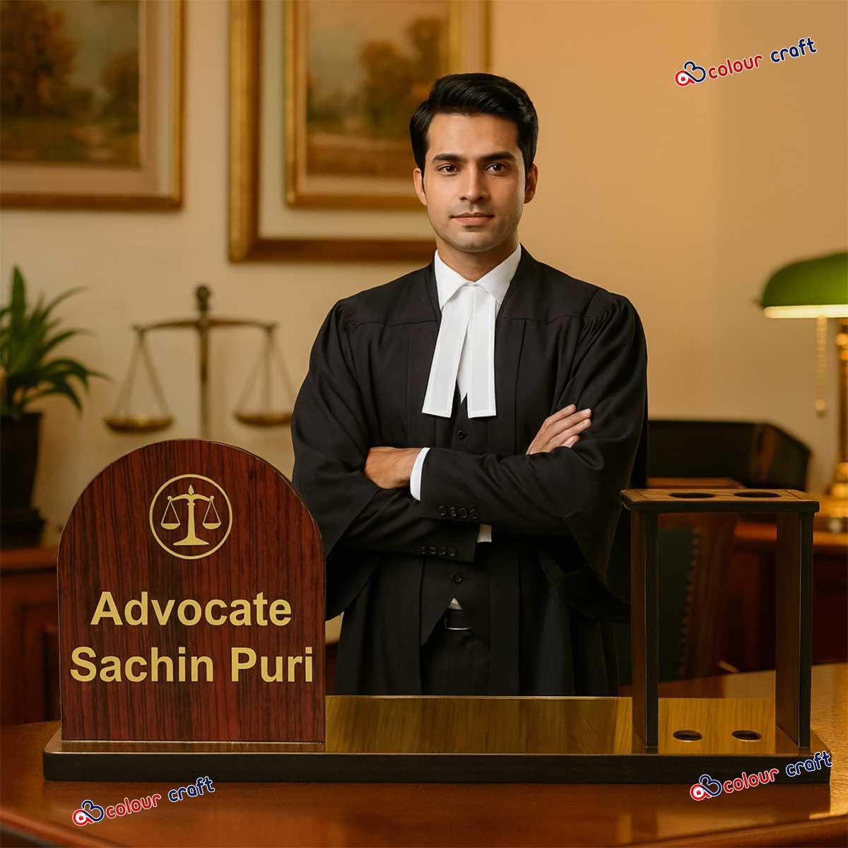 Personalized Doctor Desk Name Plate