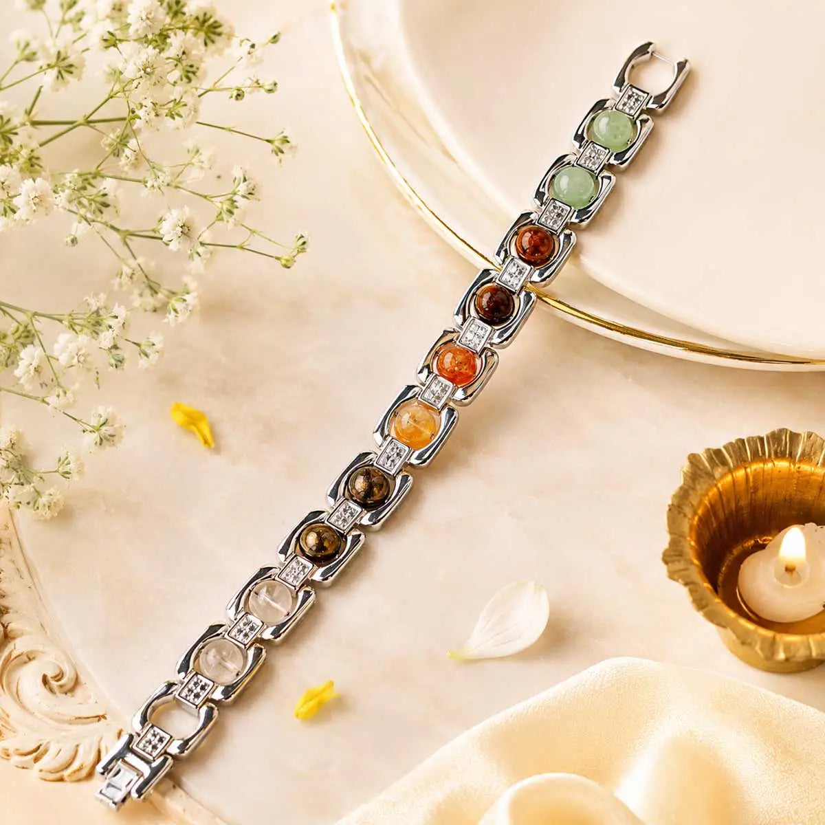 metal dhan yog bracelet