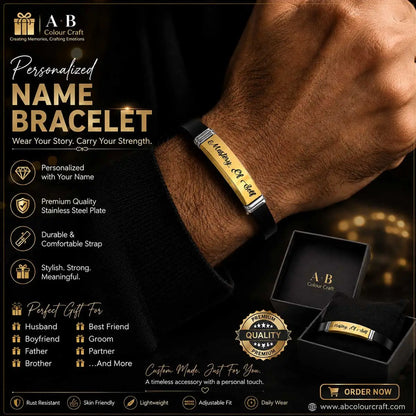 personalized bracelet for husband