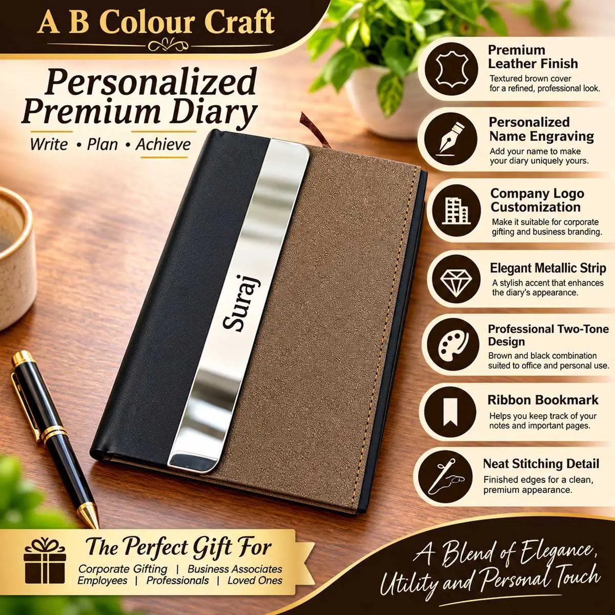 personalized business diary