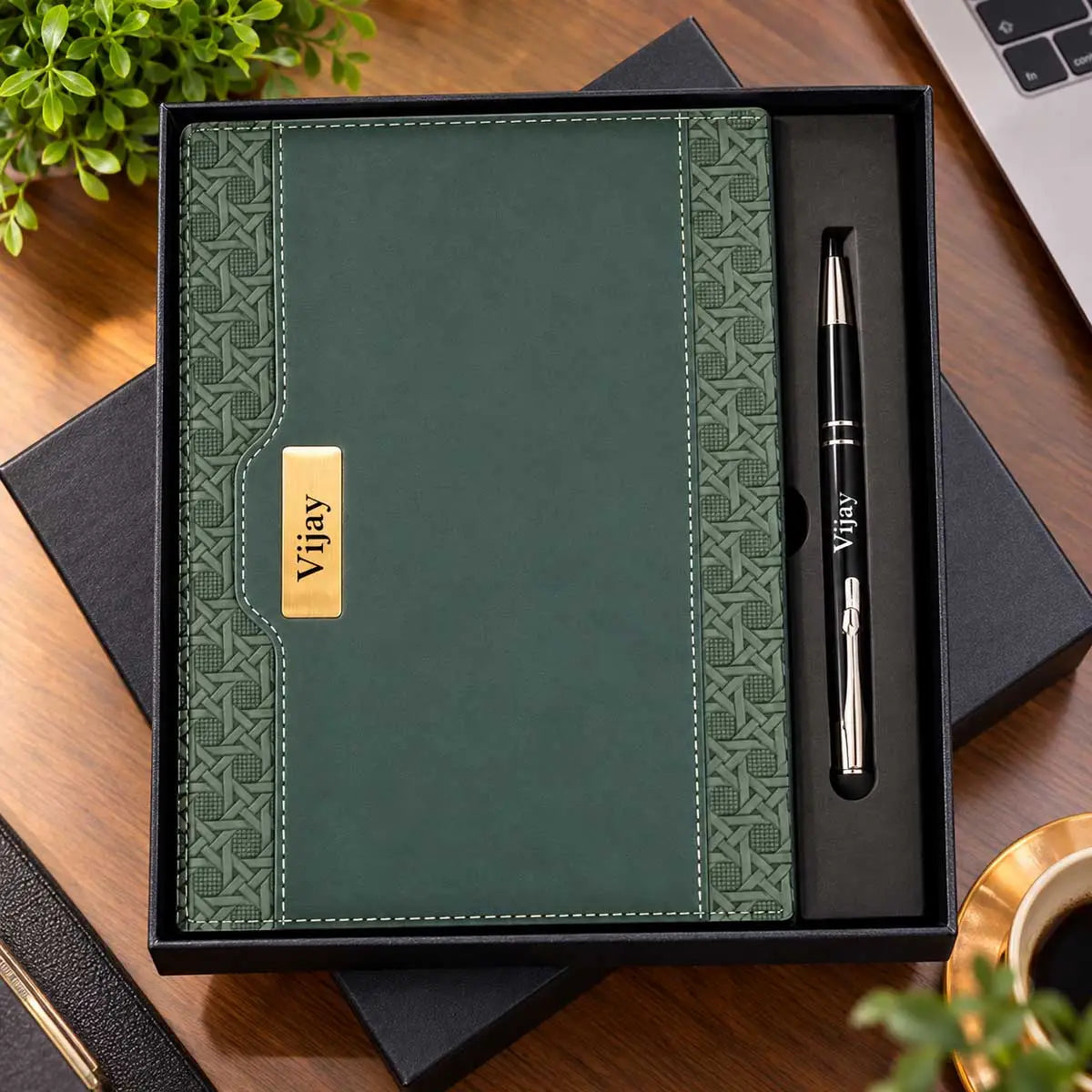 personalized diary gift set