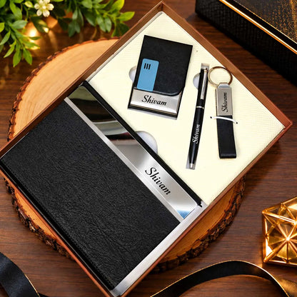 personalized diary pen keychain gift set