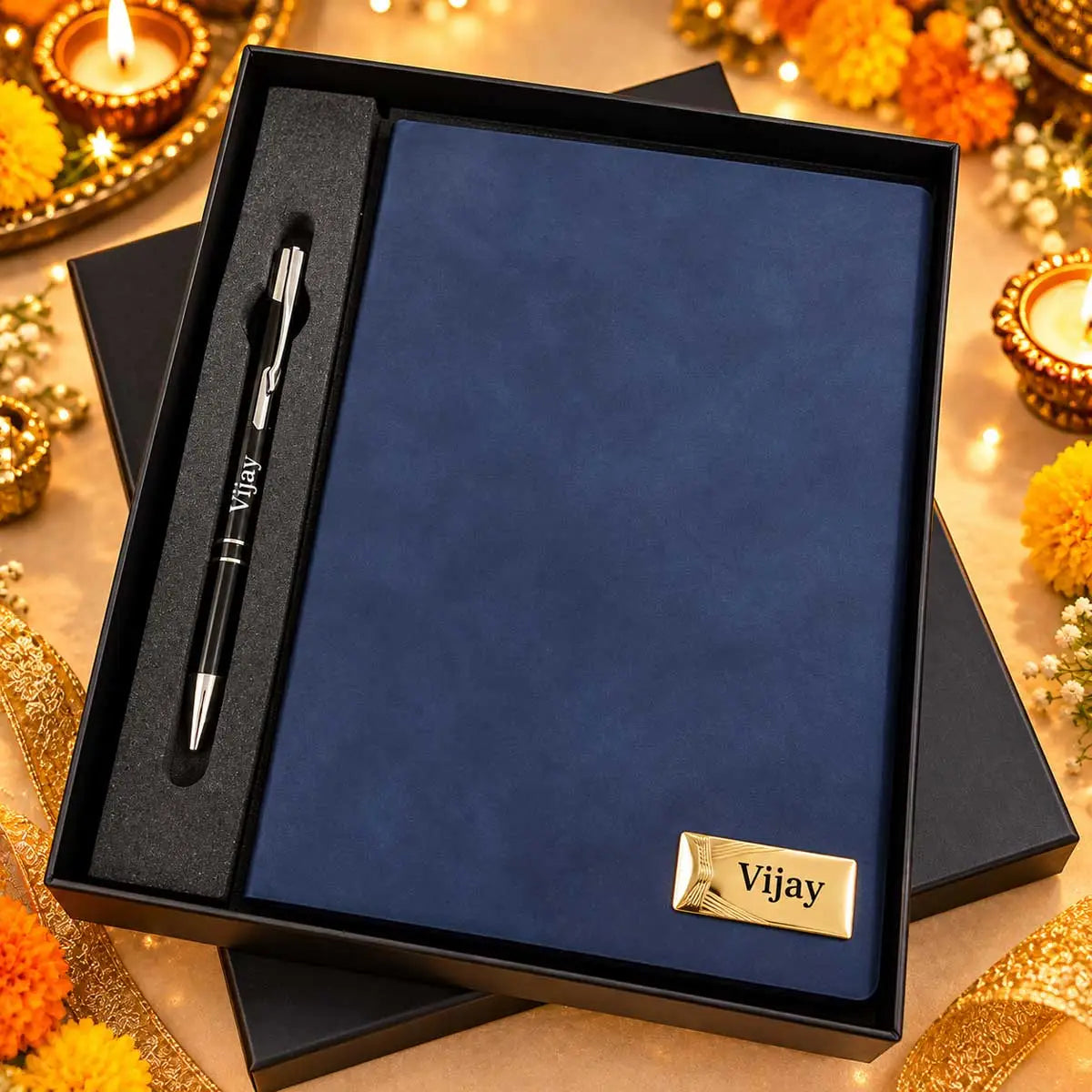 personalized diary with pen