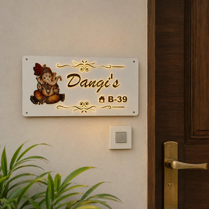 personalized led name plate