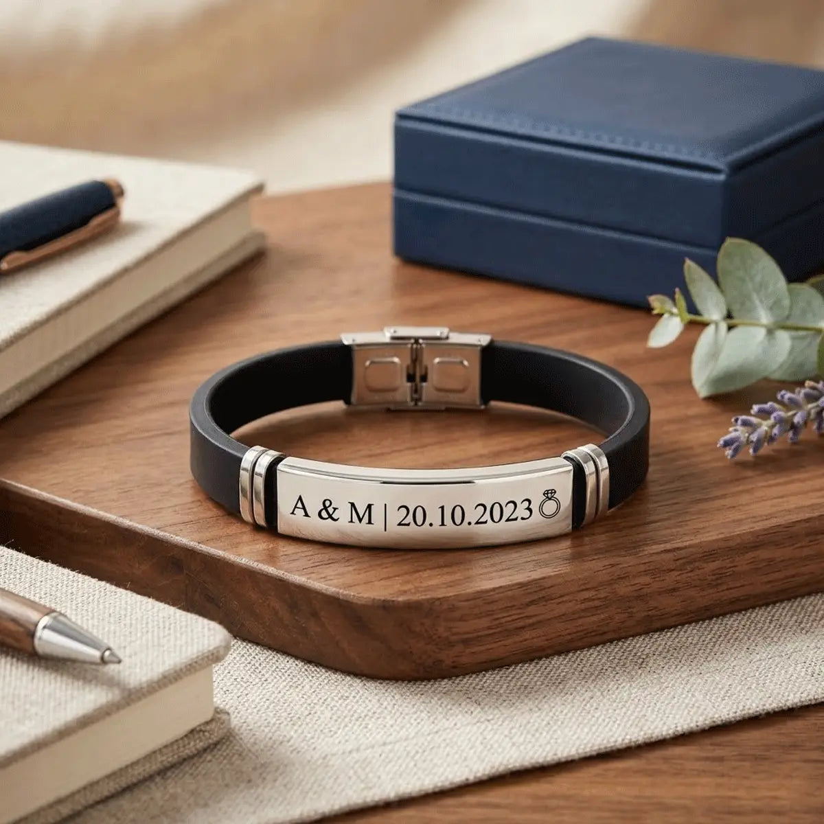 personalized mens bracelet
