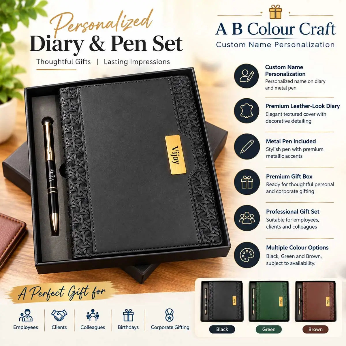 personalized notebook gift
