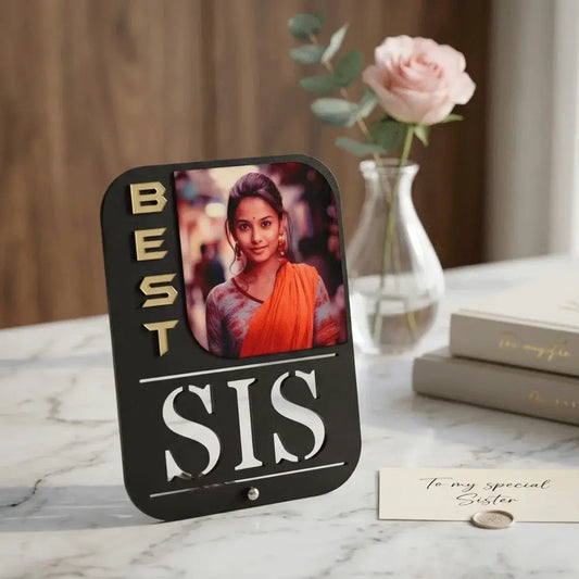 personalized photo frame for sister