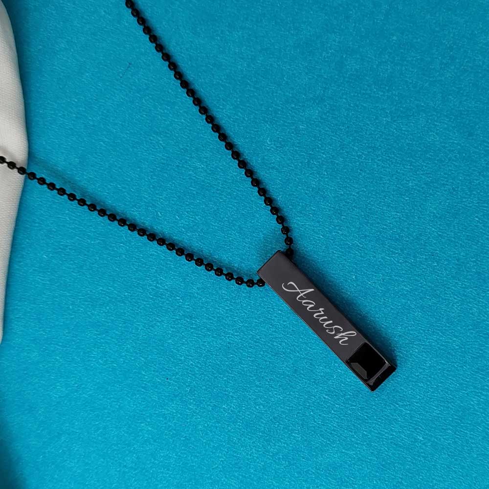 Customized bar pendant Stone pendant